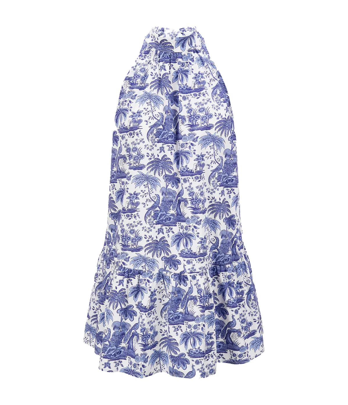 Marlowe Mini Dress In Blue Toile