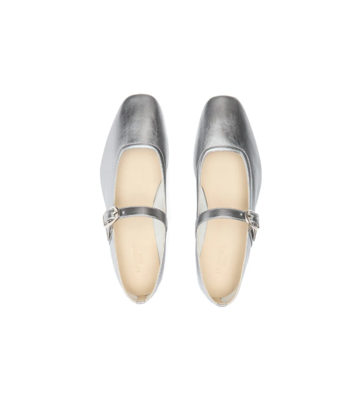 Mary Jane Ballet Flat In Silver