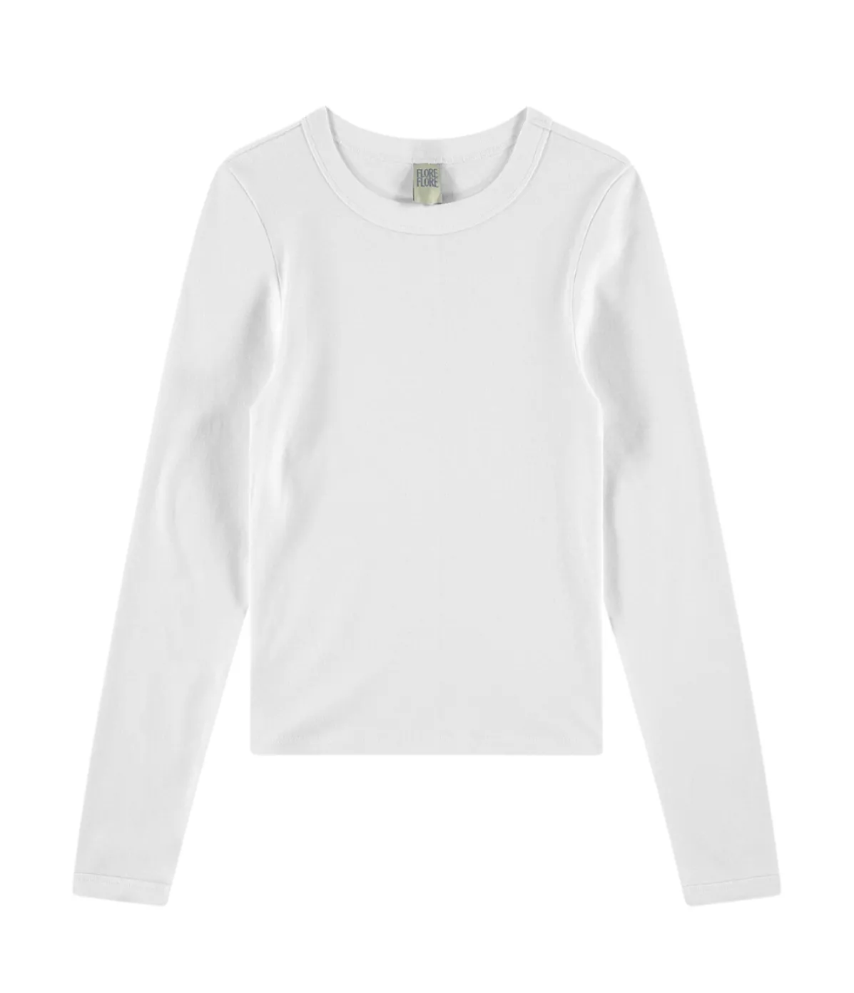 Max Fitted Long Sleeve Tee In White