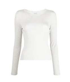 Max Fitted Long Sleeve Tee In Grey