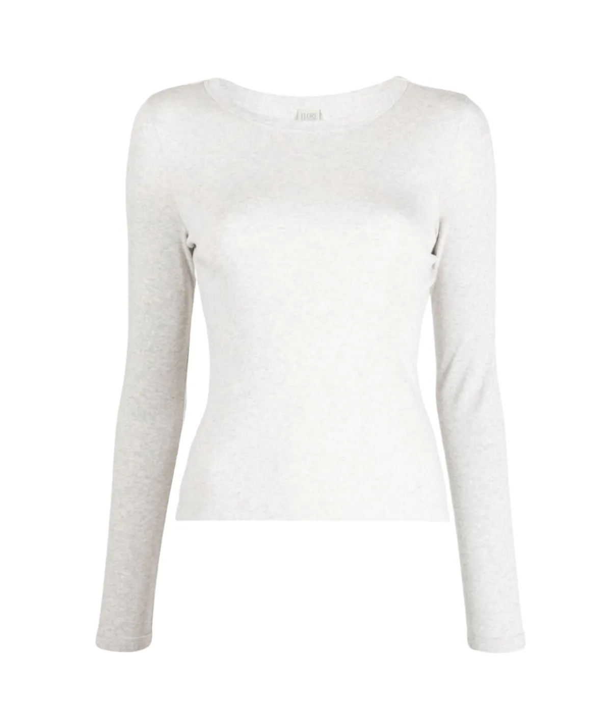 Max Fitted Long Sleeve Tee In Grey