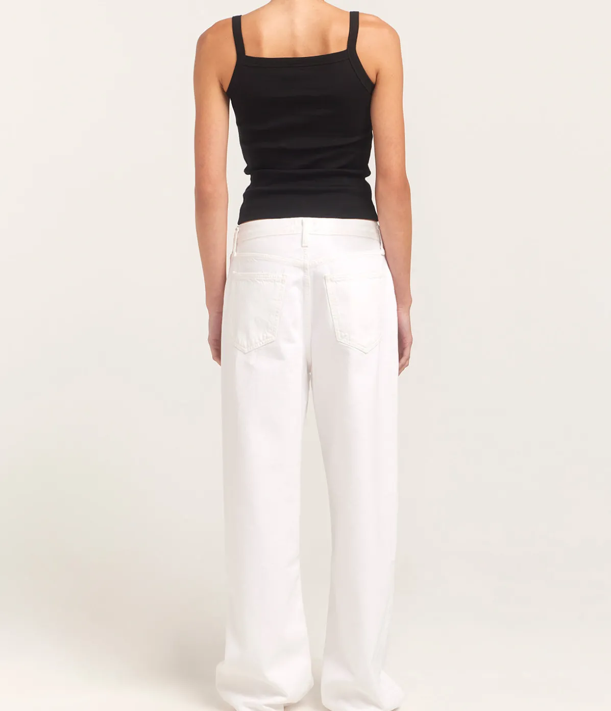 May Square Neck Cami In Black