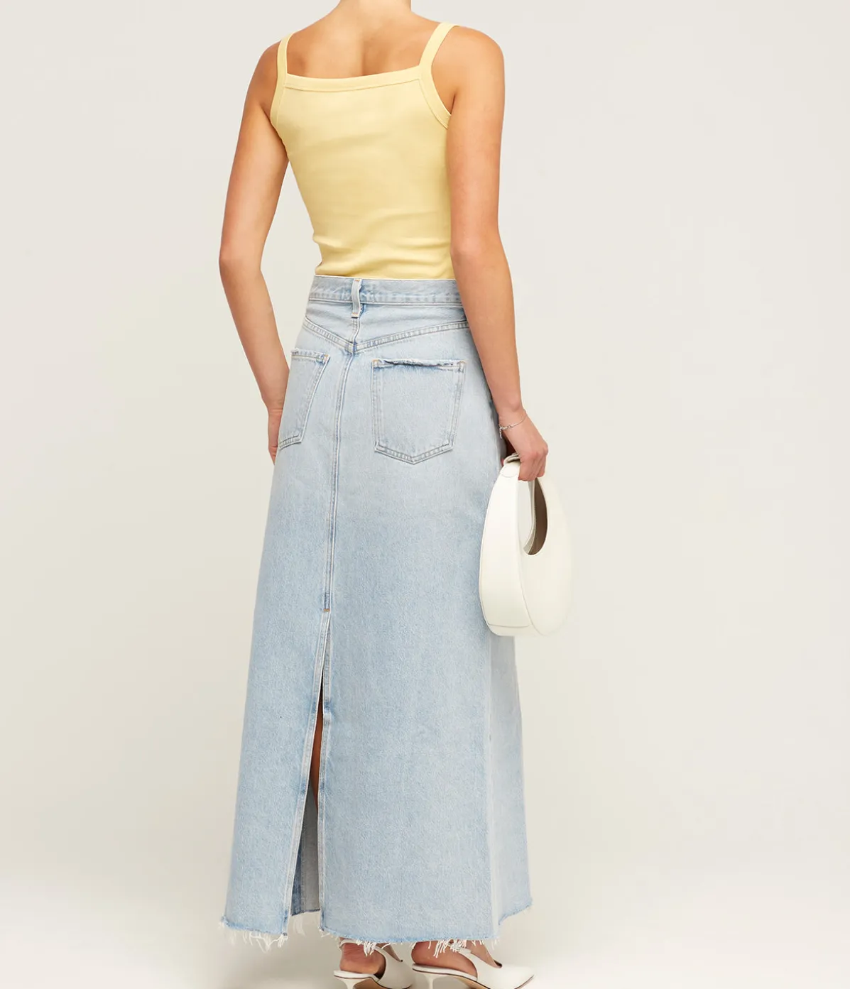 May Square Neck Cami In Straw
