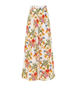 Melia Cotton Pant In Vila Floral