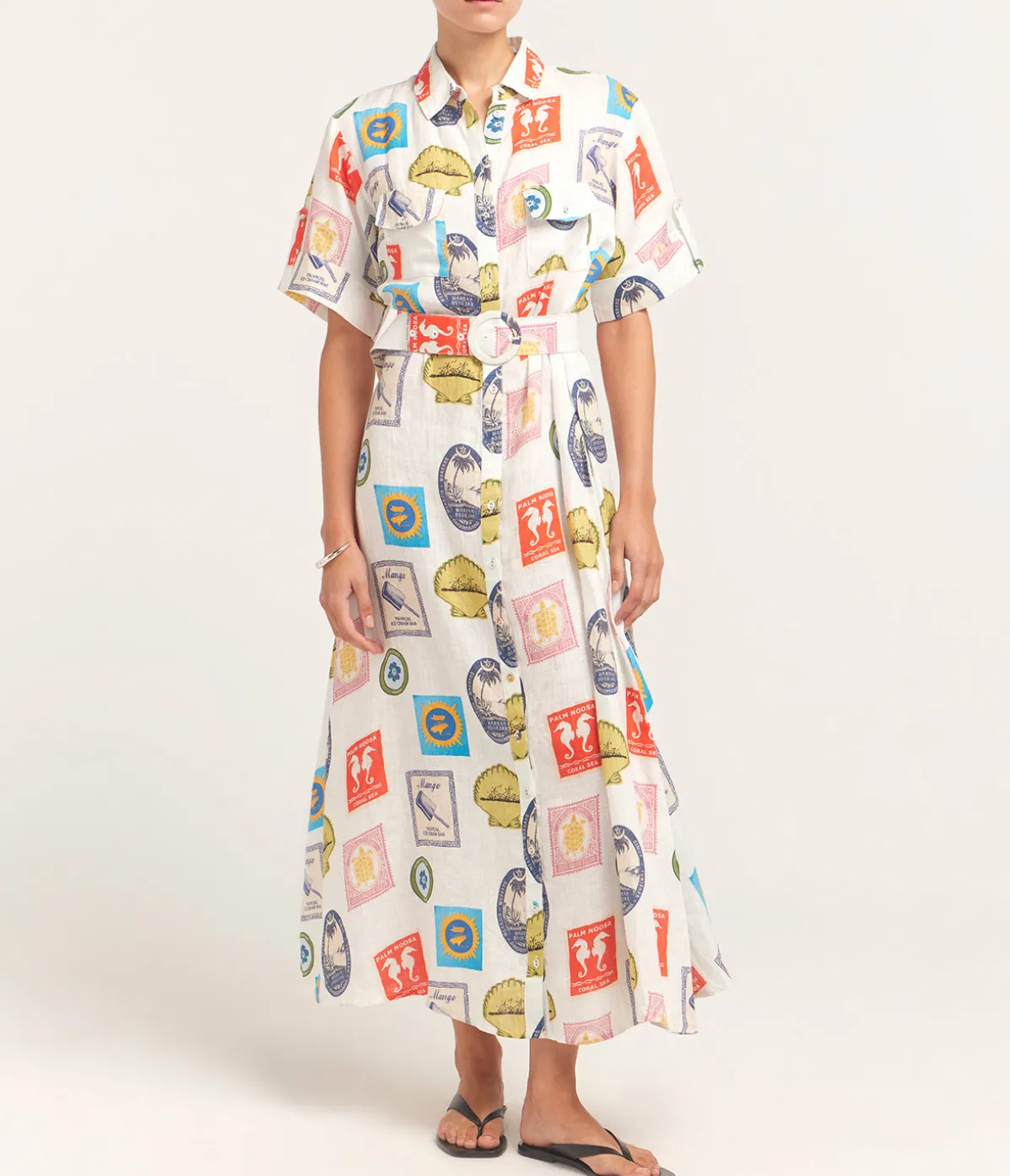 Memento Dress In Holiday Stamp