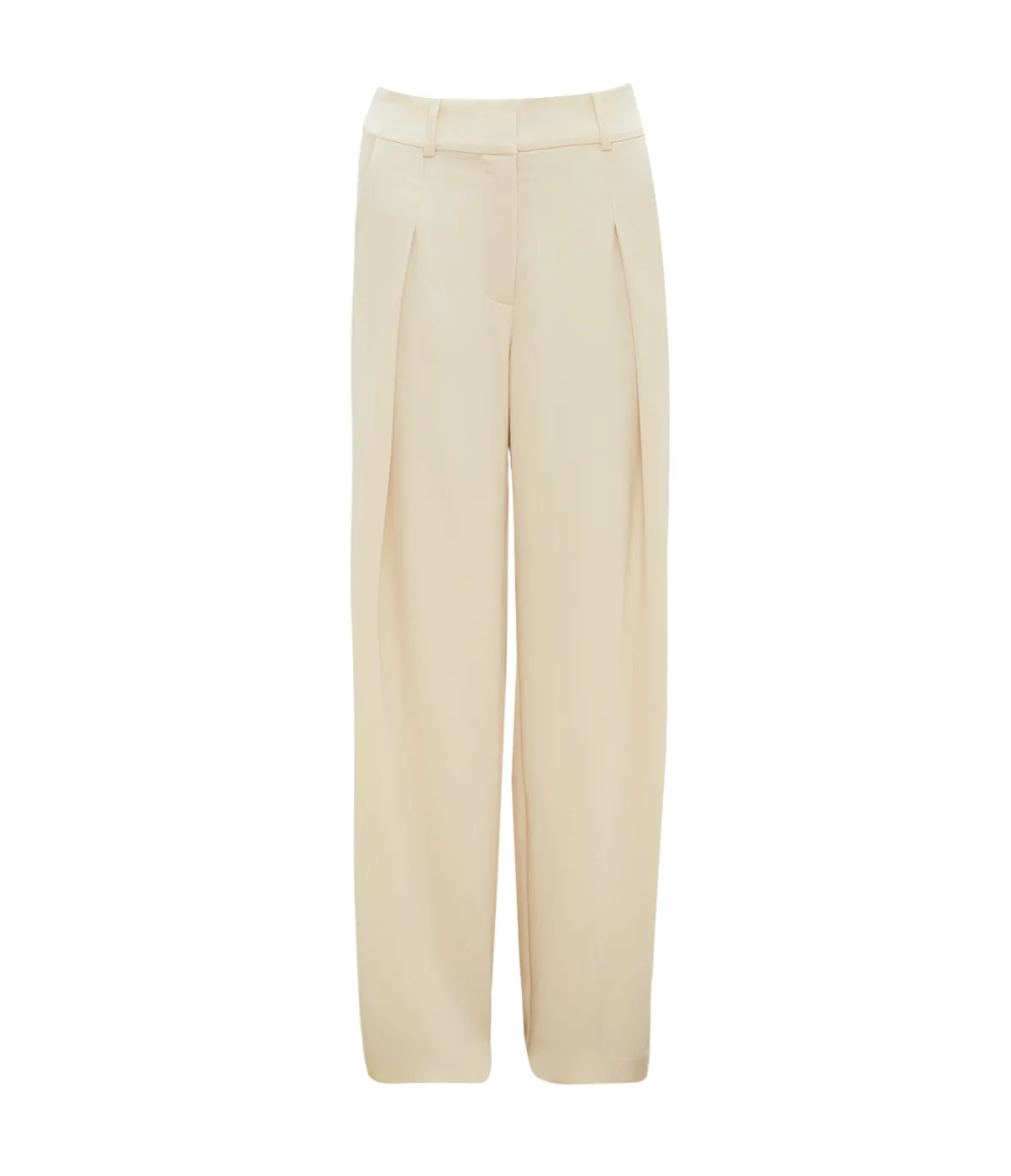 Mercer Pleated Pant In Ecru
