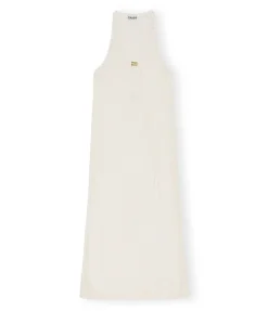 Mesh Lace Maxi Dress In Egret
