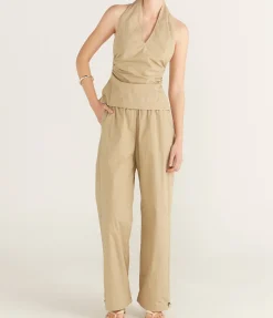 Mia Top In Tan