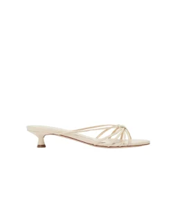 Milla Nappa Leather Mule In Creamy