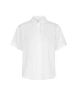 Mina Short Sleeve Shirt In White