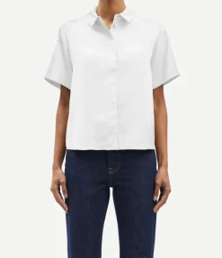 Mina Short Sleeve Shirt In White
