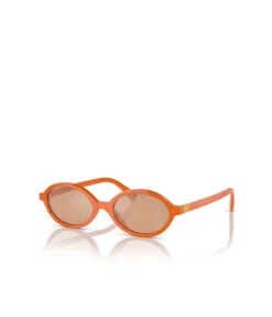 Miu Miu Oval Sunglasses In Turmenic Opal