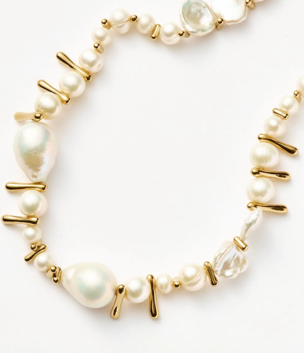 Mixed Pearl Statement Beaded Necklace