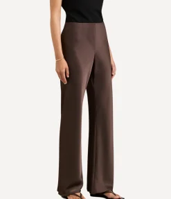 Myrna Bias Pant In Chocolate