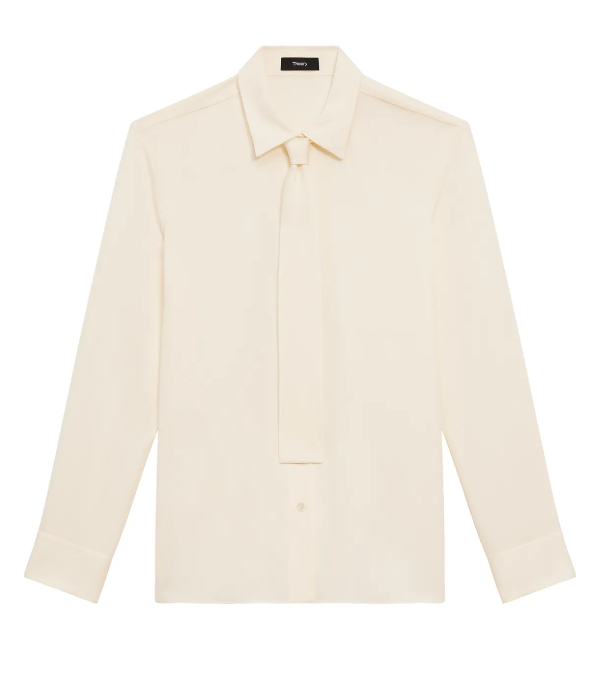 Neck Tie Shirt In Ivory