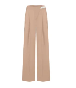 Noemie High Waisted Pant In Peach