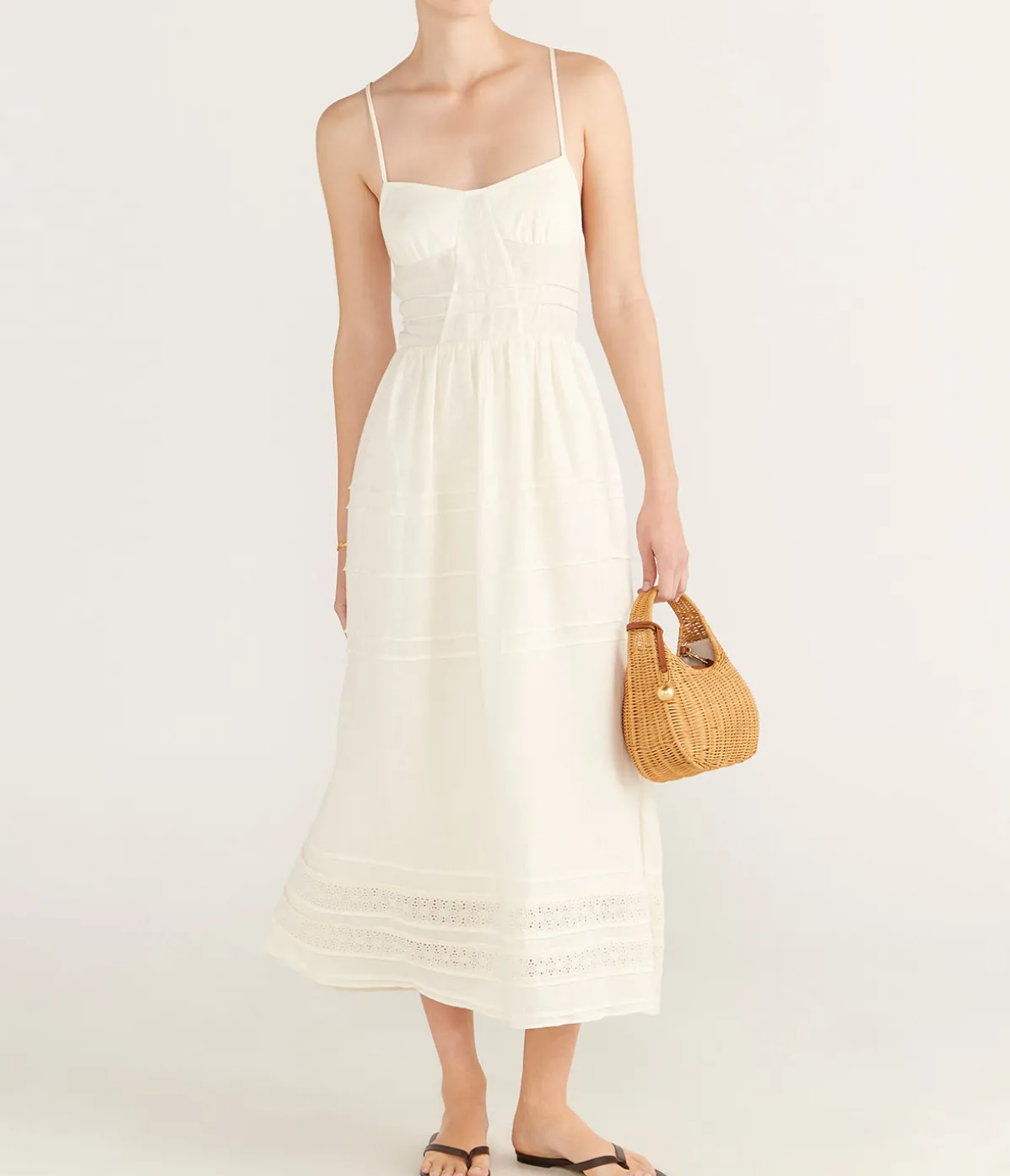 Panelled Midi Dress In Fleur