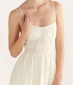 Panelled Midi Dress In Fleur