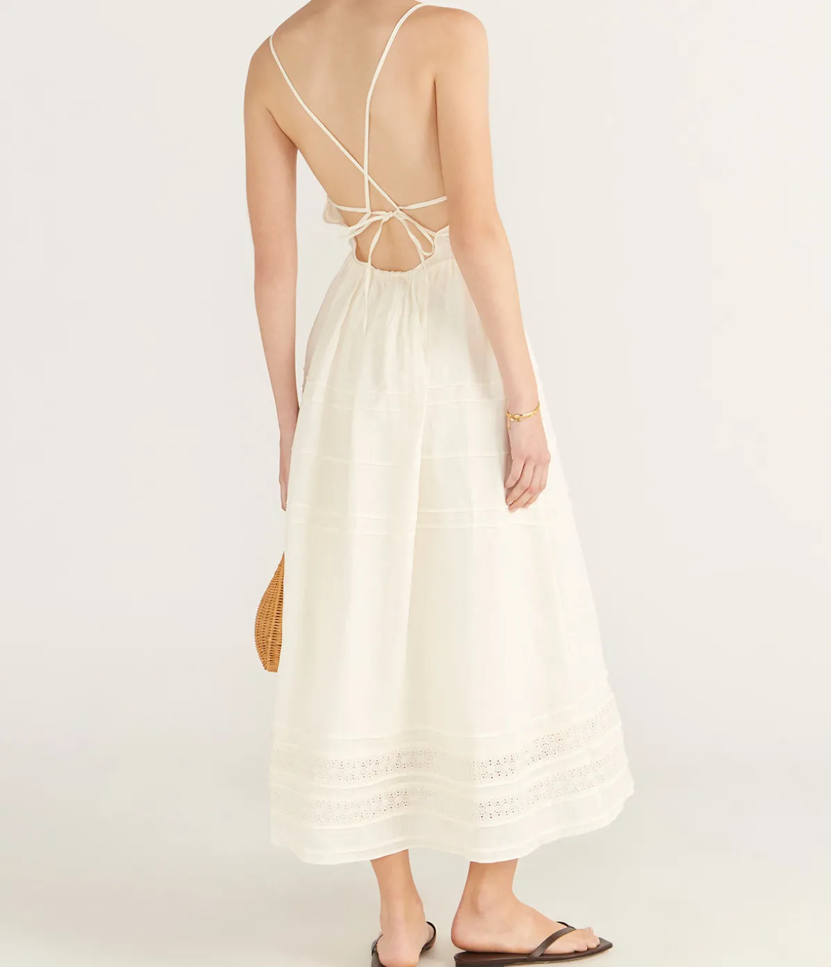 Panelled Midi Dress In Fleur