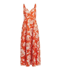 Perdita Maxi Dress In Poppy White