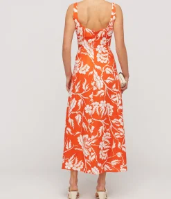 Perdita Maxi Dress In Poppy White