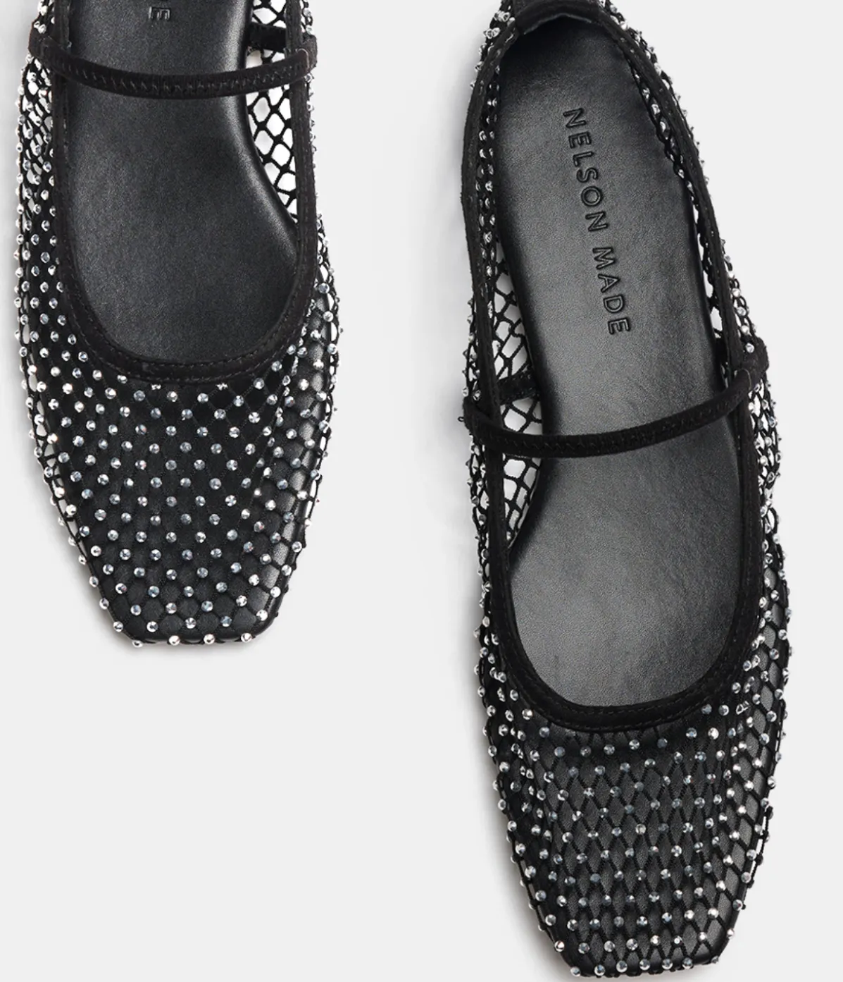 Pheobe Mesh Flat In Black