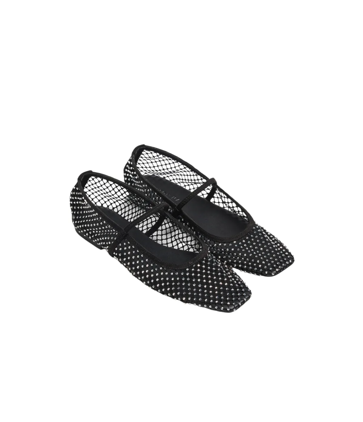 Pheobe Mesh Flat In Black