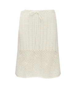 Pointelle Midi Skirt In Fleur