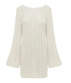 Pointelle Mini Dress In Fleur