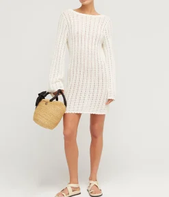 Pointelle Mini Dress In Fleur