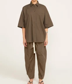 Poplin Shirt In Olive