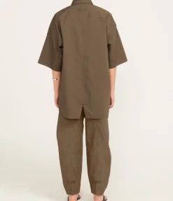 Poplin Shirt In Olive