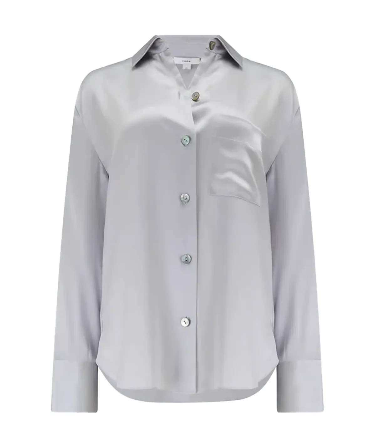 Relaxed Long Sleeve Blouse In Silverstone
