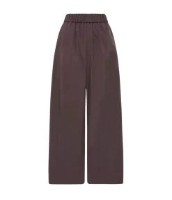 Relaxed Pants In Chocolate Plum