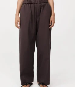 Relaxed Pants In Chocolate Plum