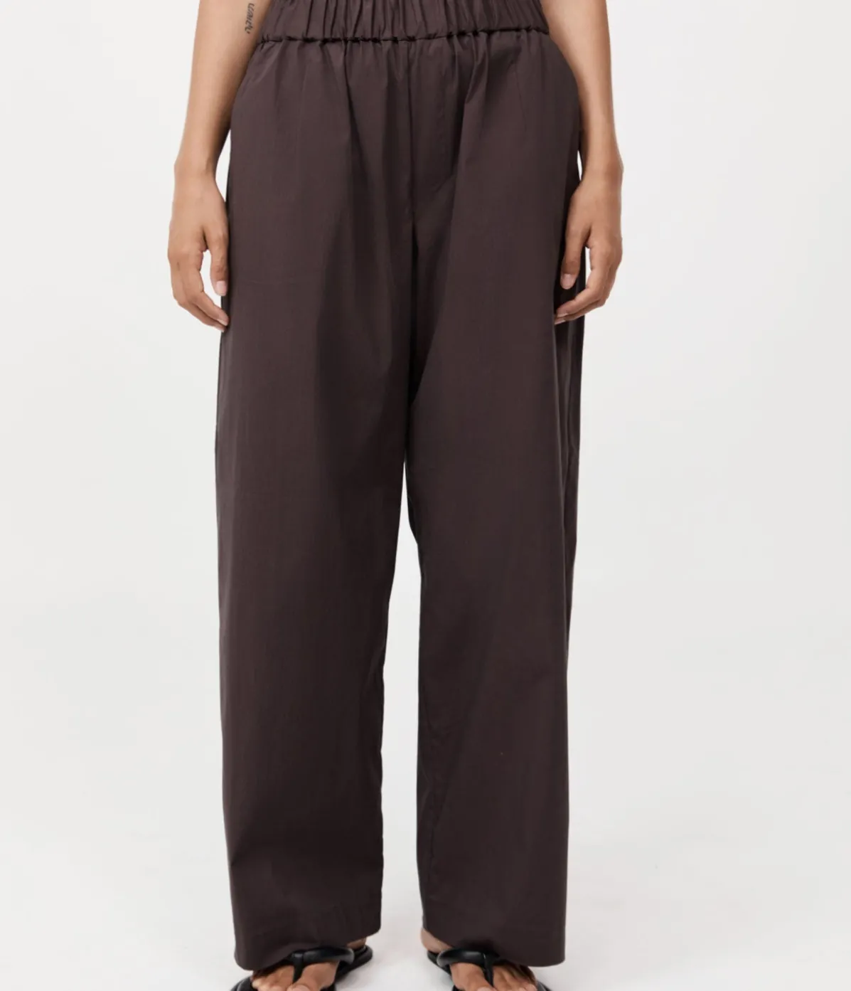 Relaxed Pants In Chocolate Plum