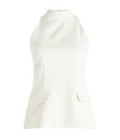 Ronit Sleeveless Top In Ecru