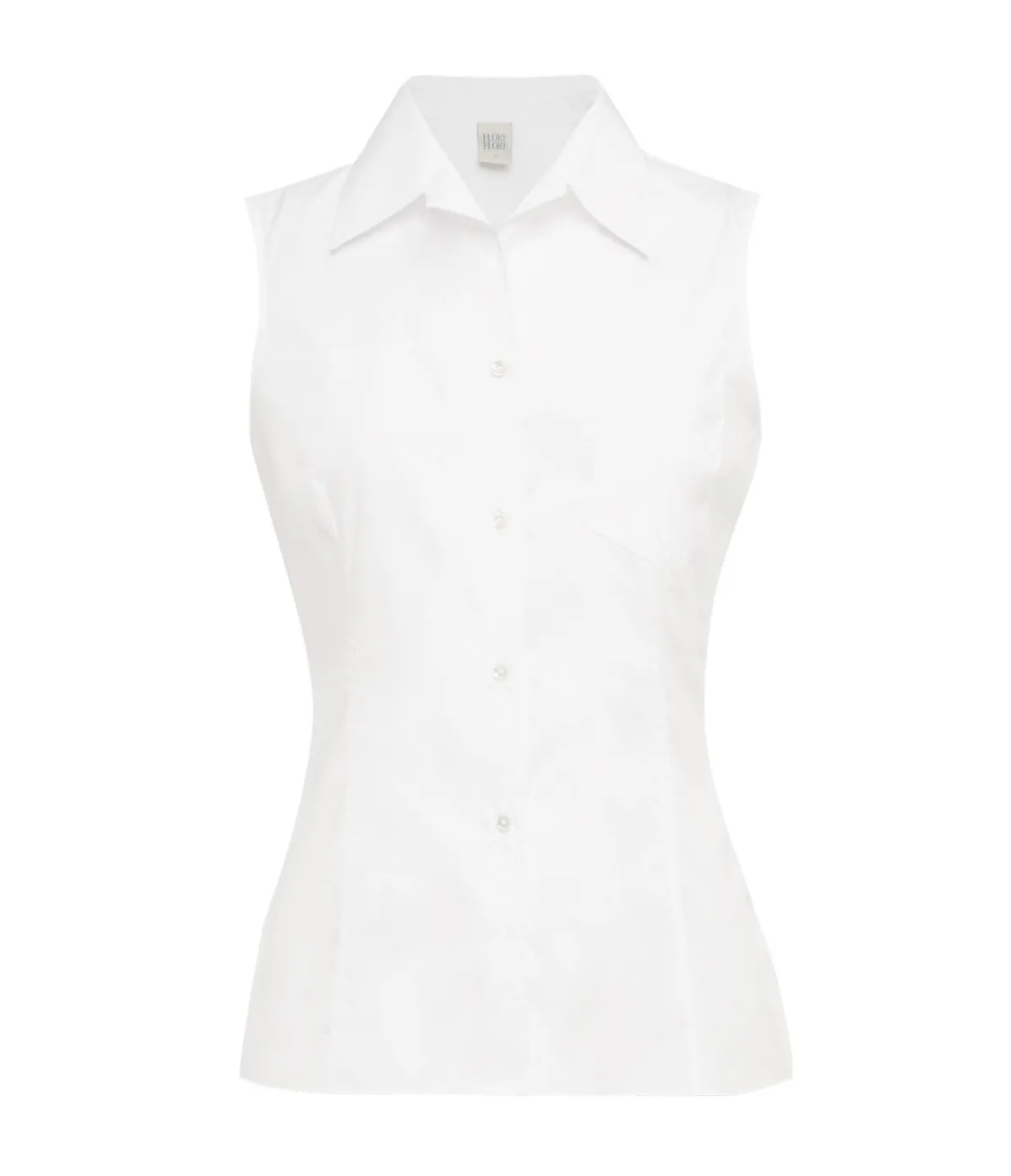 Rosie Sleeveless Shirt In White