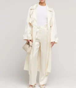 Ross Wide Leg Pants In Ivory