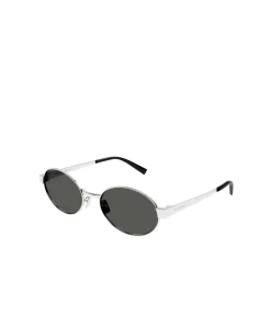 Round Metal Frame Sunglasses In Silver