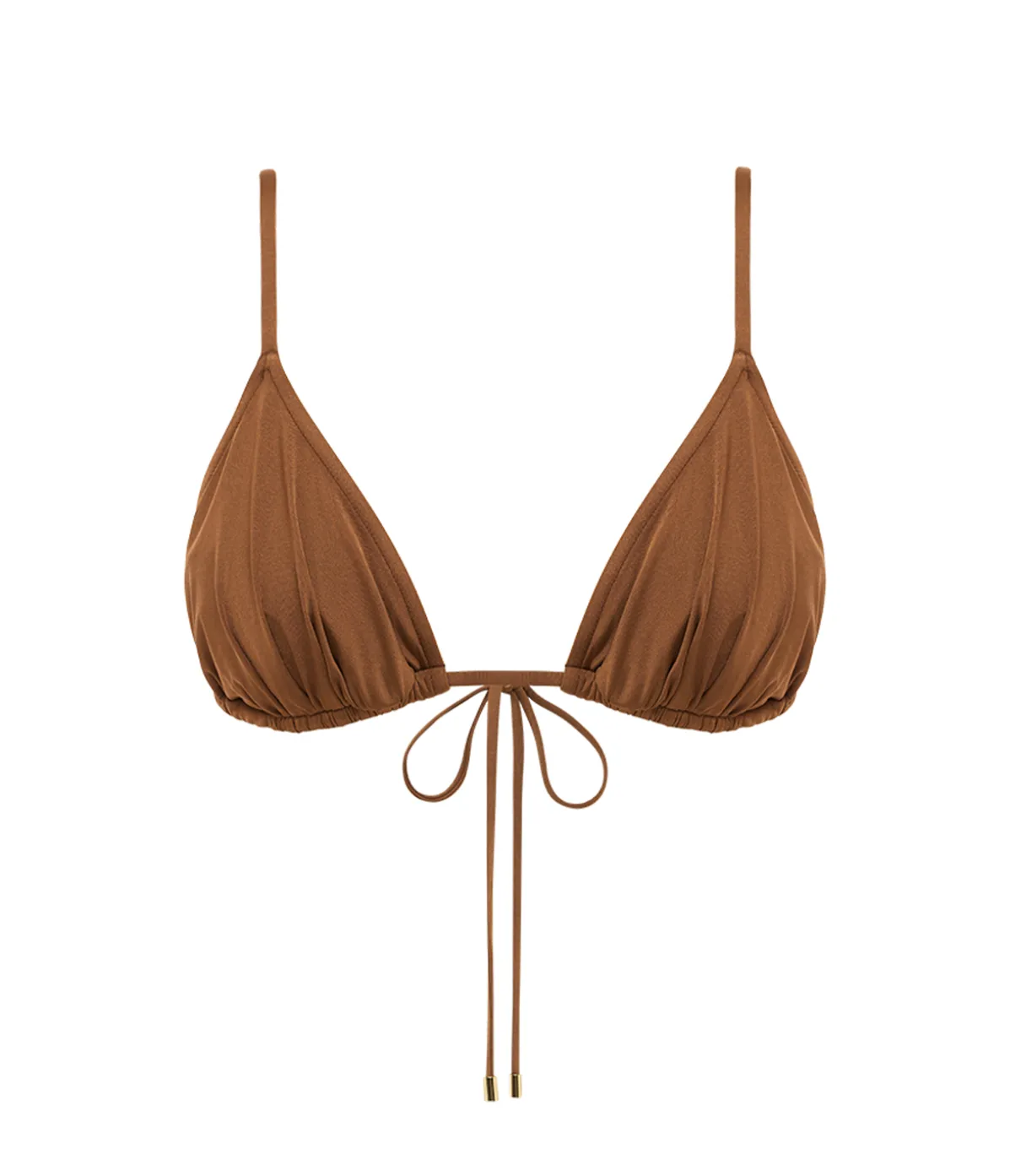 Ruched String Tri In Maple