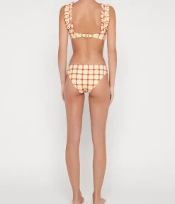 Ruffle Bra In Pineapple Gingham
