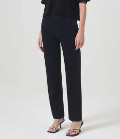 90's Pinch Waist Hight Rise Straight In Crushed