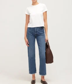 90's Pinch Waist Hight Rise Straight In Range
