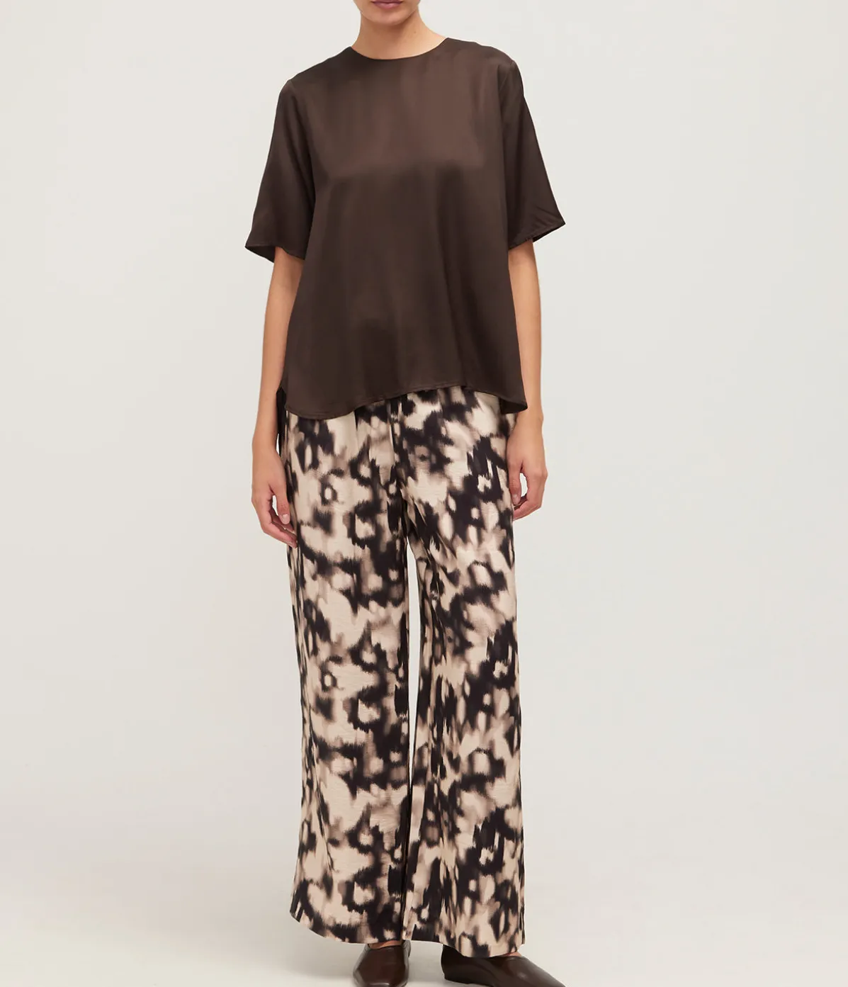 Sahelena Wide Leg Pants In Animalier