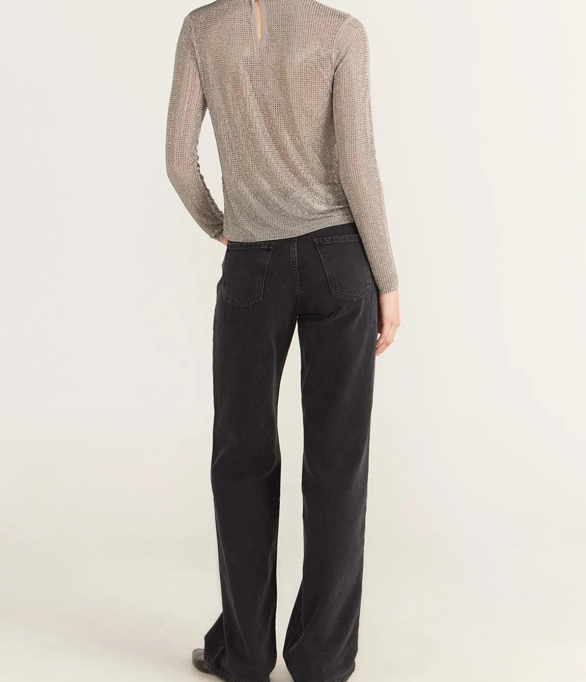 Samagda Dimante Top In Light Grey