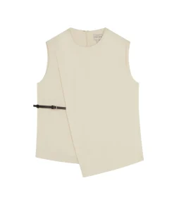 Sambac Sleeveless Top In Ivory