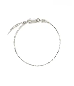 Savi Asymmetric Square Chain Bracelet In Silver