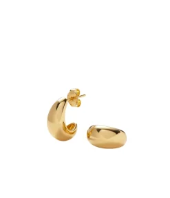 Savi Dome Small Hoop Earring In Gold