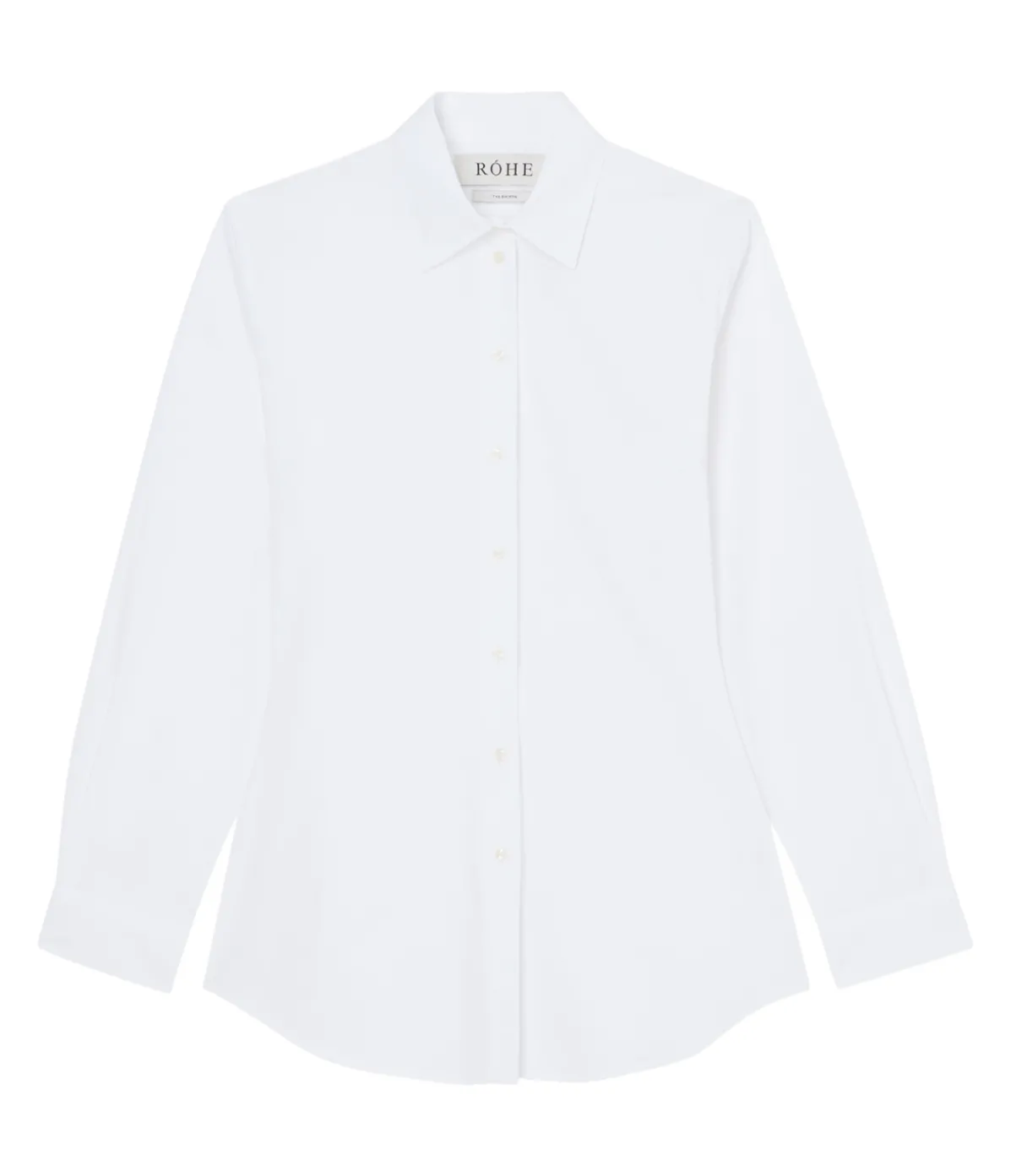 Shaped Poplin Shirt In White